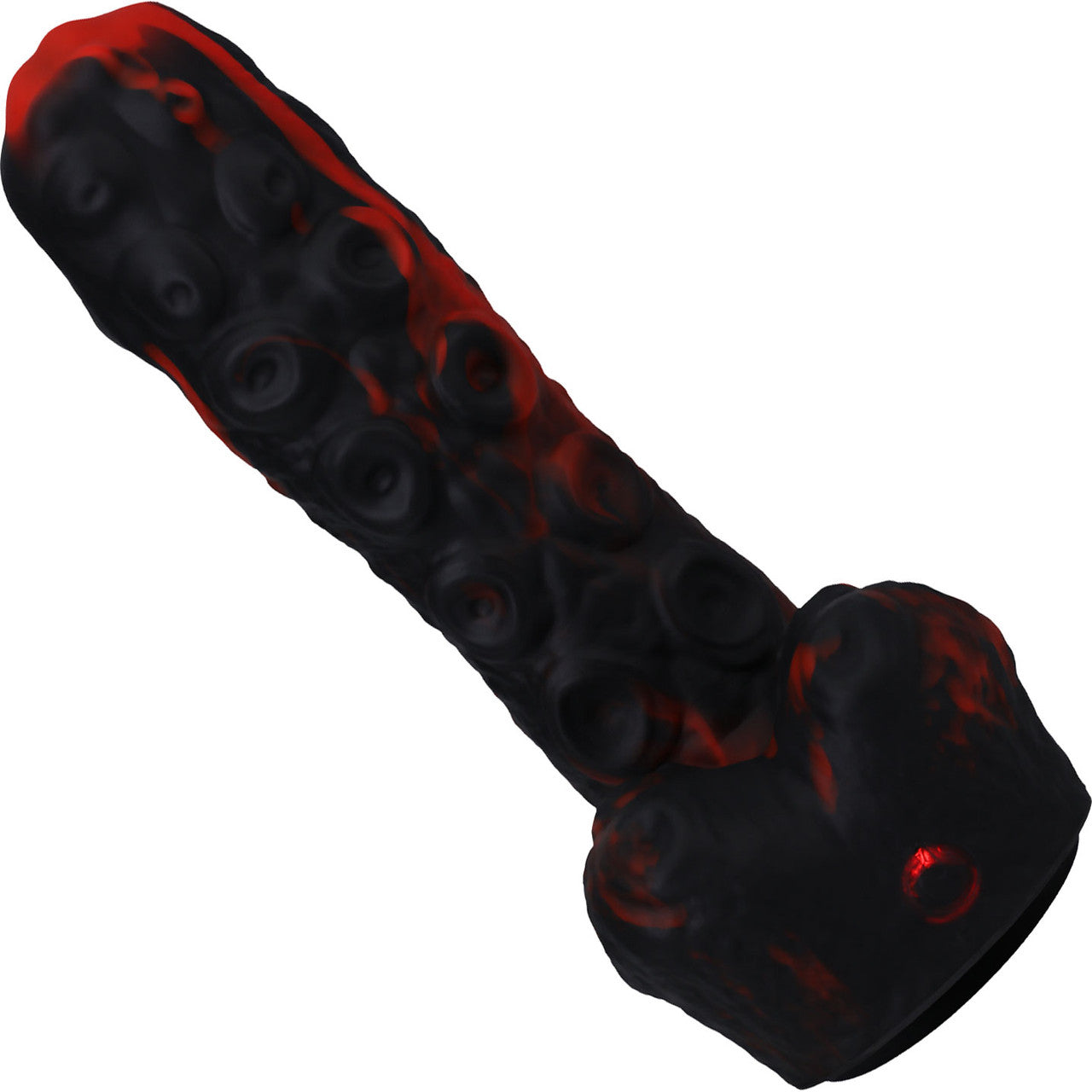 Fort Troff Tendrill Thruster Rechargeable Silicone Mini Fuck Machine Dildo With Balls & Remote - Red