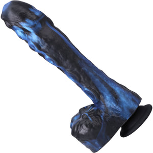 Fort Troff Tendrill Thruster Rechargeable Silicone Mini Fuck Machine Dildo With Balls & Remote - Blue