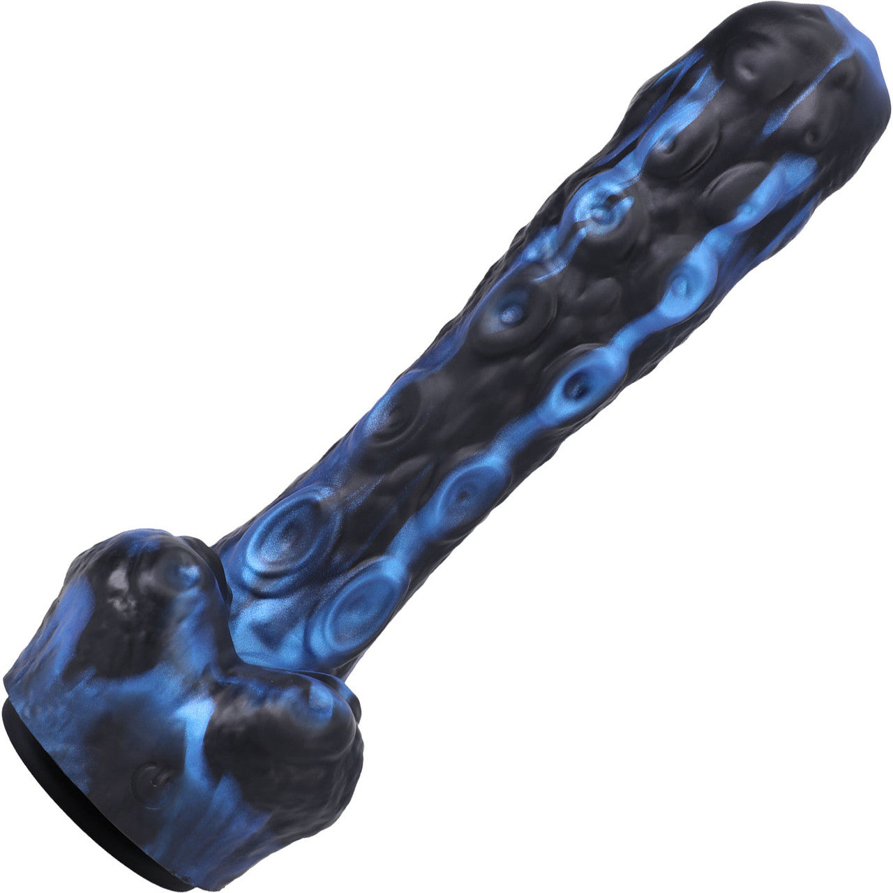 Fort Troff Tendrill Thruster Rechargeable Silicone Mini Fuck Machine Dildo With Balls & Remote - Blue