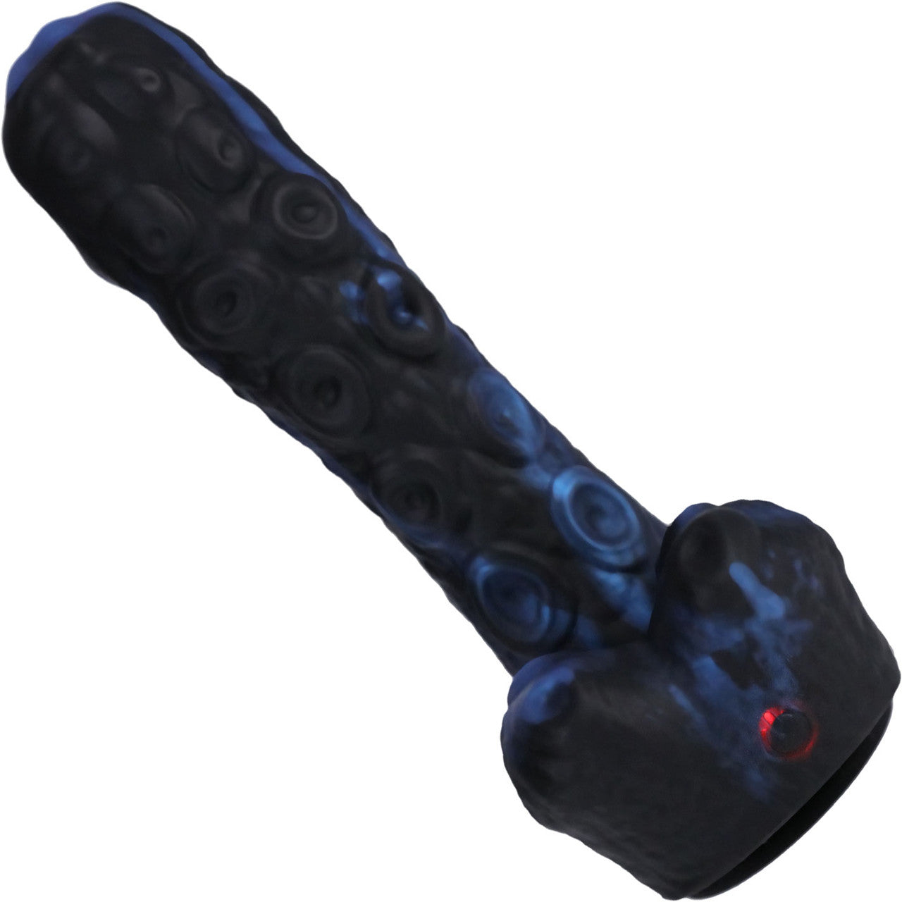 Fort Troff Tendrill Thruster Rechargeable Silicone Mini Fuck Machine Dildo With Balls & Remote - Blue