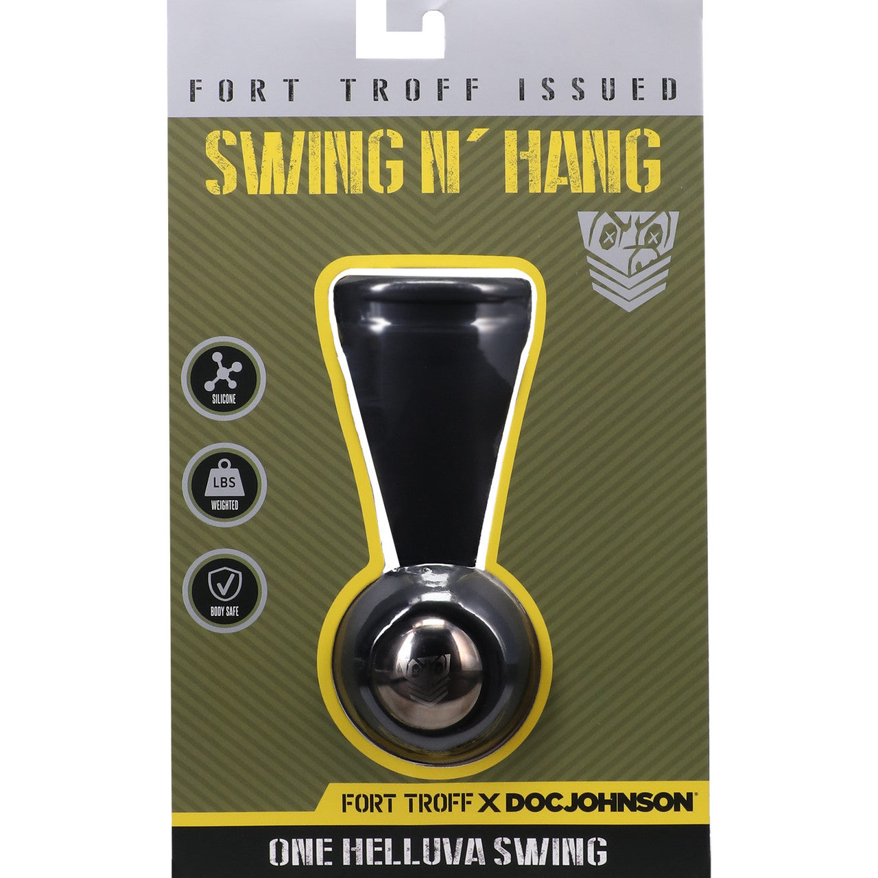 Fort Troff Swing N' Hang Weighted Silicone Ball Stretcher - Black