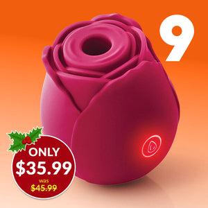 Inya The Rose Silicone Rechargeable Clitoral Pressure Wave Stimulator - Red