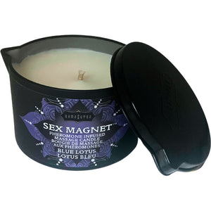 Kama Sutra Sex Magnet Blue Lotus Pheromone Massage Candle - 6 oz