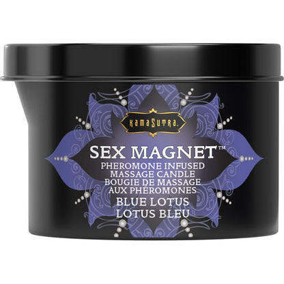 Kama Sutra Sex Magnet Blue Lotus Pheromone Massage Candle - 6 oz