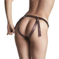 Strap-on-Me Generous Leatherette Harness - Metallic Aubergine