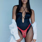 Strap-on-Me Fabulous Faux Leather Harness - Red