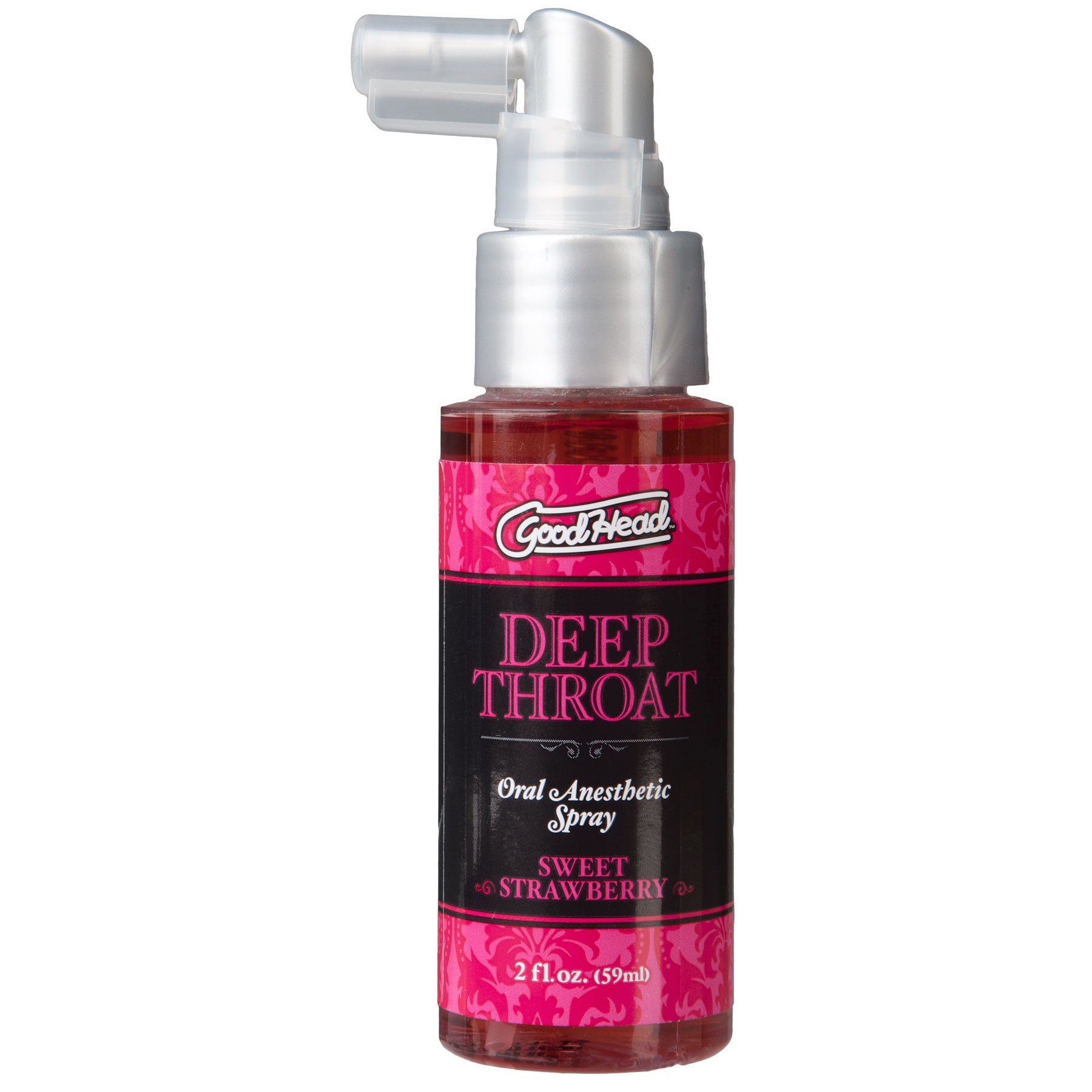 GoodHead Deep Throat Oral Anesthetic Spray 2 oz - Sweet Strawberry