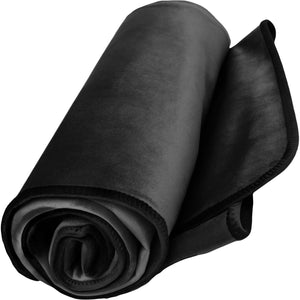 Fascinator Regular Size Throw Moisture-Proof Sensual Blanket - Microvelvet Black 72" x 54"