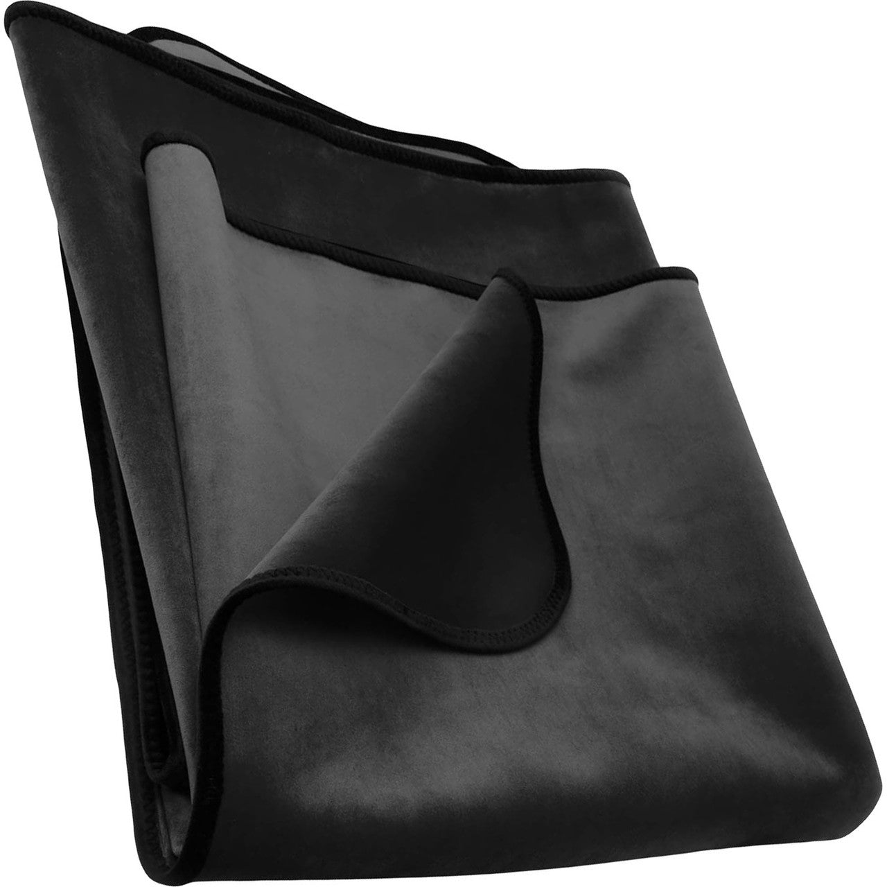 Fascinator Regular Size Throw Moisture-Proof Sensual Blanket - Microvelvet Black 72" x 54"