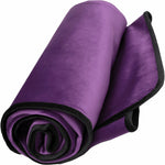 Fascinator King Size Throw Moisture-Proof Sensual Blanket - Microvelvet Plum 80" x 76"