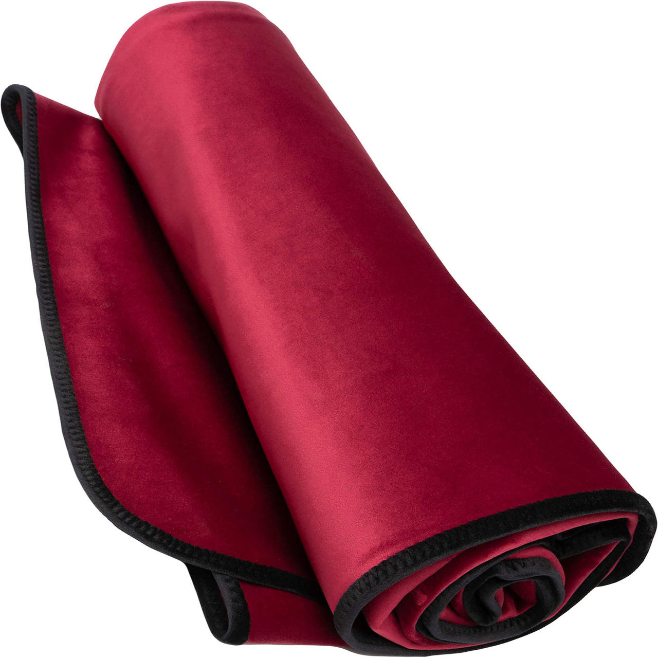 Fascinator Regular Size Throw Moisture-Proof Sensual Blanket - Microvelvet Merlot 72" x 54"