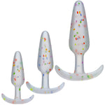 Mood Naughty Pride Silicone Butt Plug 3-Piece Trainer Set by Doc Johnson