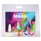 Mood Naughty 1 Silicone Butt Plug Trainer 3 Piece Set By Doc Johnson - Kaleidoscope