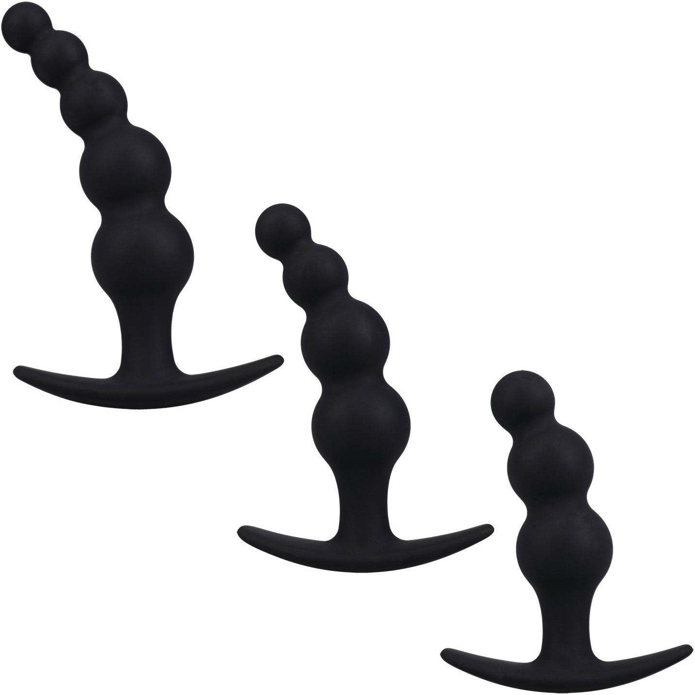 Mood Naughty Beaded Silicone Butt Plug Trainer Set