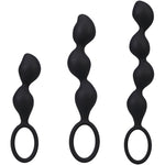 Mood Naughty Contour Beads Silicone Butt Plug Trainer Set