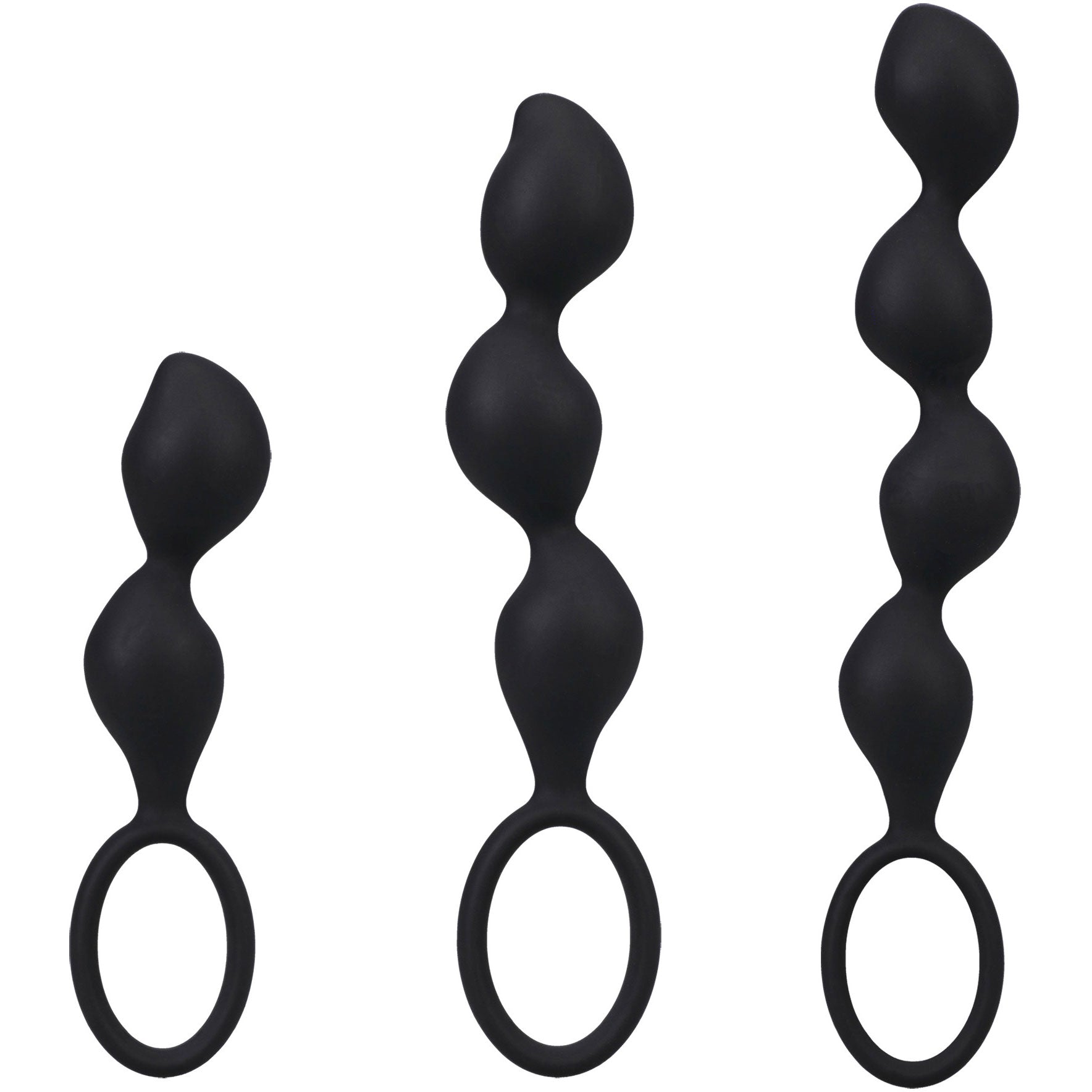 Mood Naughty Contour Beads Silicone Butt Plug Trainer Set