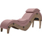 Liberator Supervio Luxury Chaise With Cuff Kit Restraints - Walnut & Passion Pink