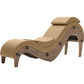Liberator Supervio Luxury Chaise With Cuff Kit Restraints - Walnut & Buckskin