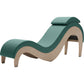 Liberator Supervio Luxury Chaise With Cuff Kit Restraints - Maple & Seaweed