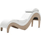 Liberator Supervio Luxury Chaise With Cuff Kit Restraints - Maple & White