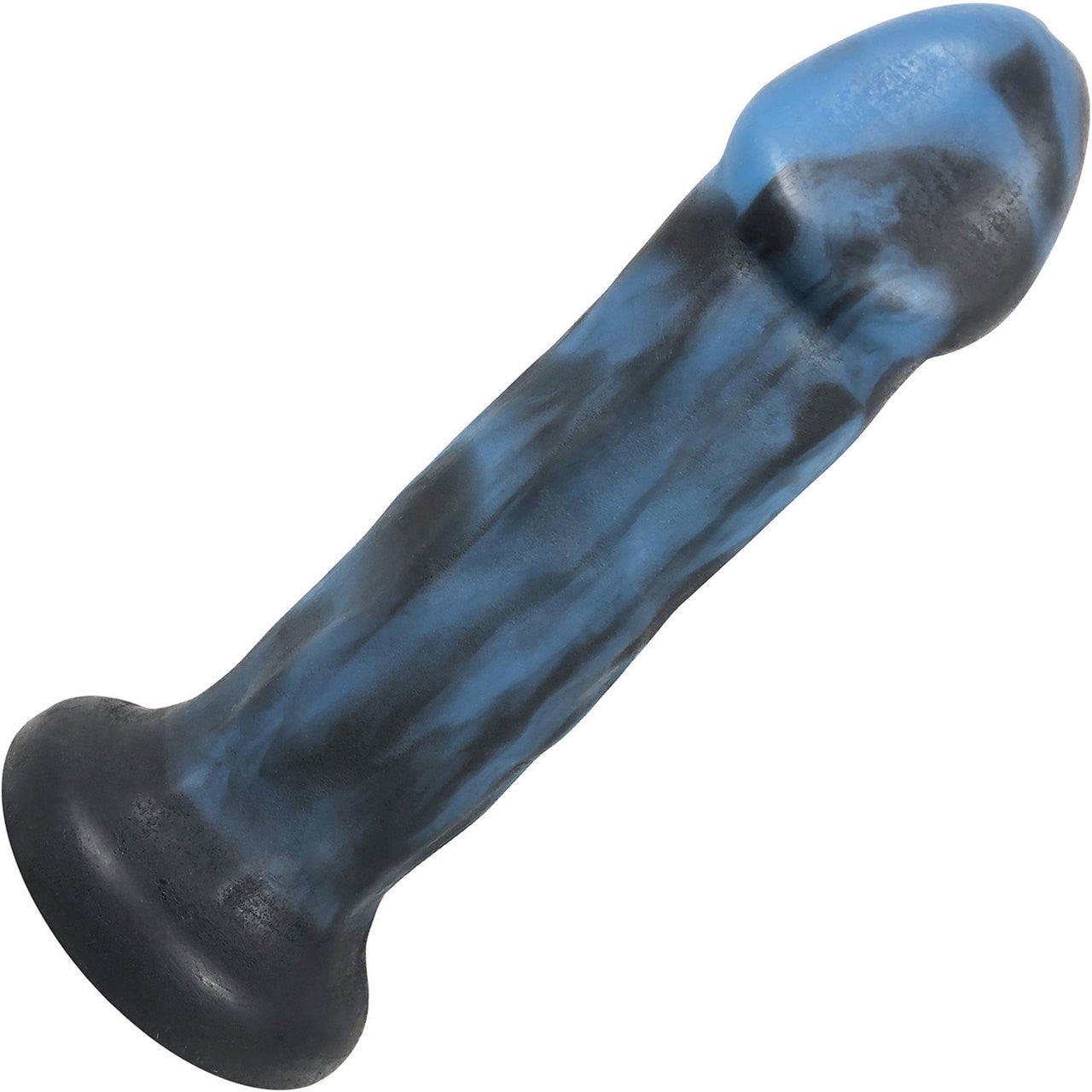 Carter Pack And Play Silicone Dildo by New York Toy Collective - Blue & Black