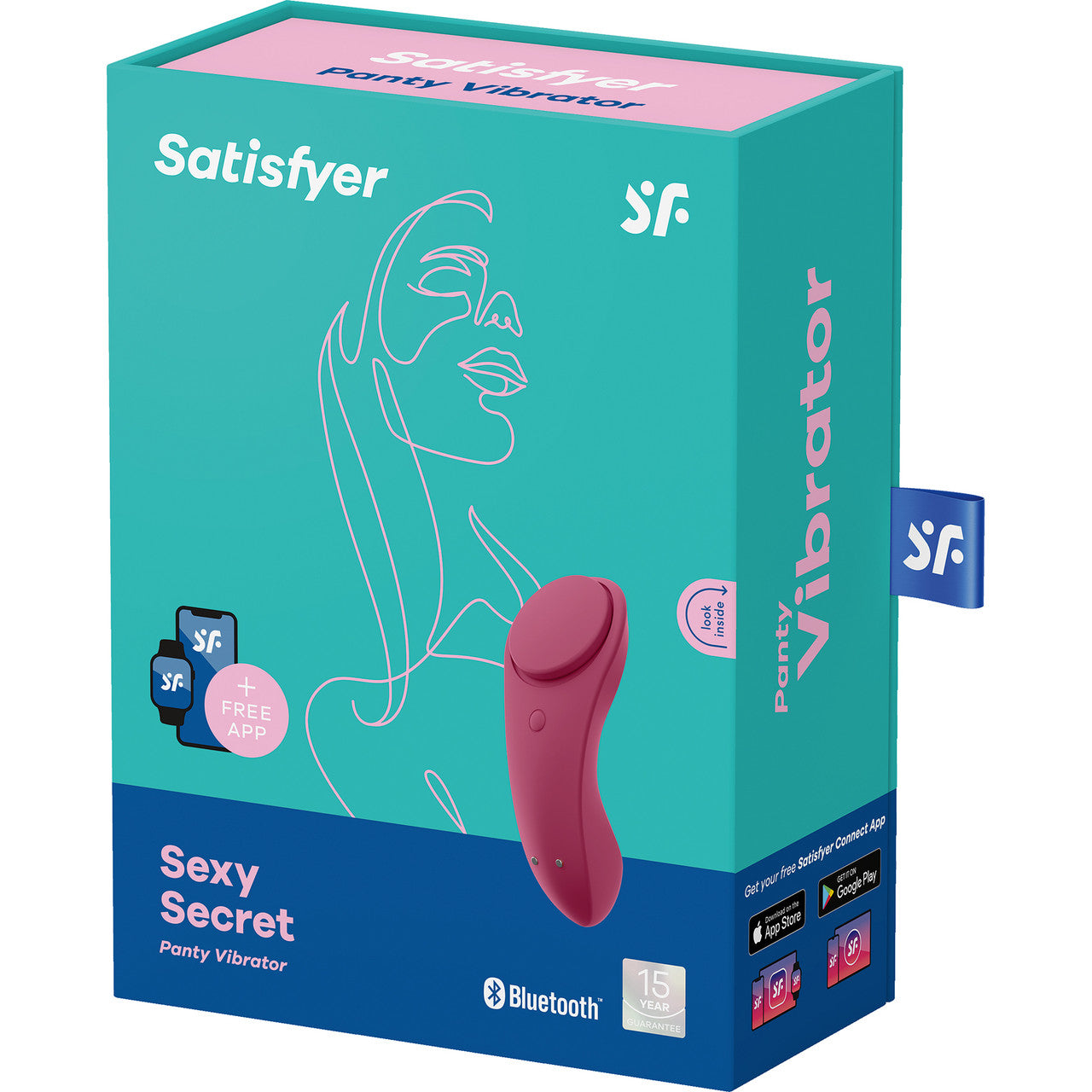 Satisfyer Sexy Secret App Enabled Silicone Rechargeable Waterproof Panty Vibrator