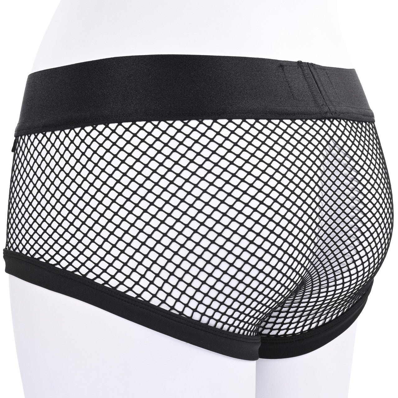 EM.EX. Fit Harness Fishnet Strap-On Harness Brief By Sportsheets - X-Large, Waists 31" to 34"