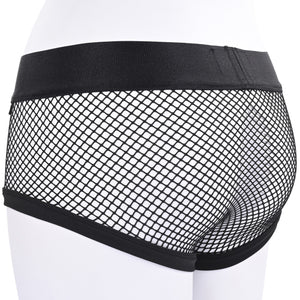 EM.EX. Fit Harness Fishnet Strap-On Harness Brief By Sportsheets - Large, Waists 28" to 31"