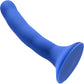 Please 5.25" Silicone Harness Compatible Dildo By Sportsheets - Blue