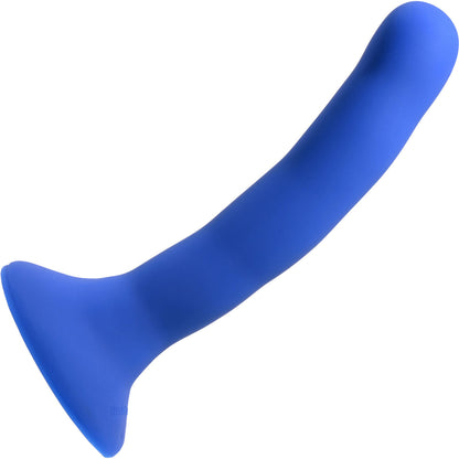 Please 5.25" Silicone Harness Compatible Dildo By Sportsheets - Blue