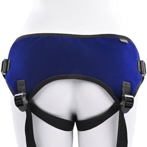 Lush Strap On Harness By Sportsheets - Blue, Fits Hips up to 60"