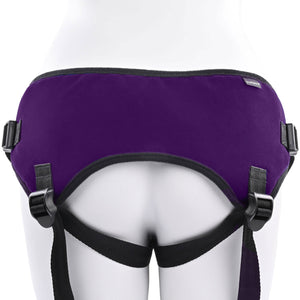 Lush Strap On Harness By Sportsheets - Purple, Fits Hips up to 60"