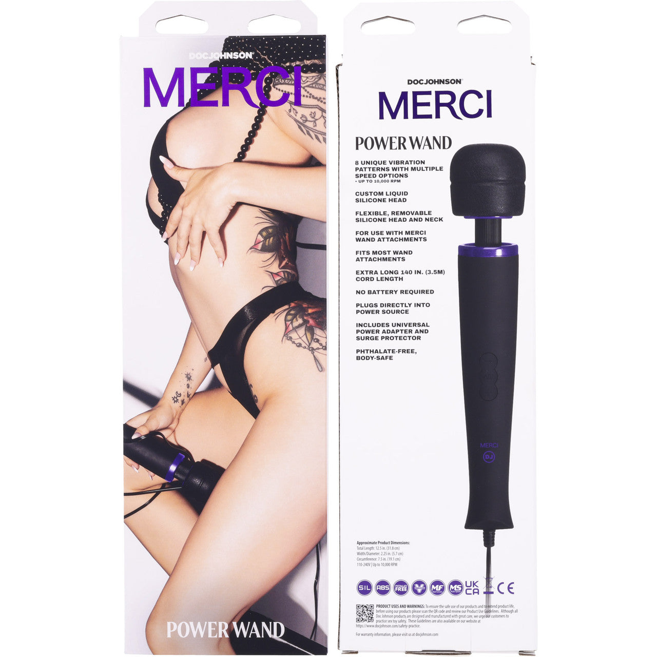 MERCI Power Wand Silicone Vibrator By Doc Johnson