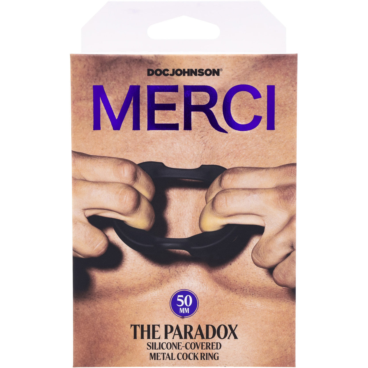 MERCI The Paradox 1.97" Silicone-Covered Metal Cock Ring By Doc Johnson