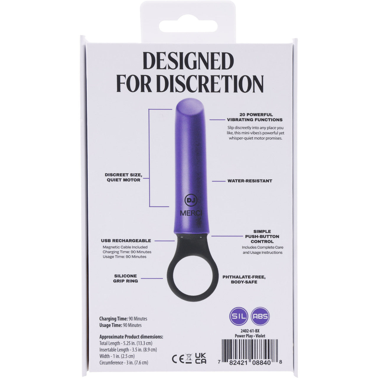 MERCI Power Play 20 Function Bullet Vibrator MERCI Power Play 20 Function Bullet Vibrator