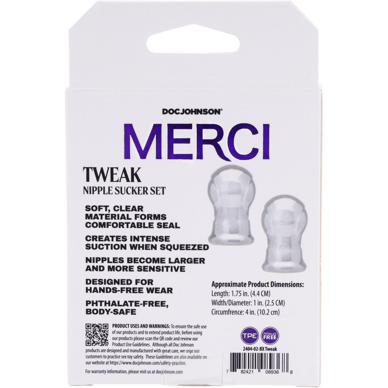 MERCI Tweak Nipple Sucker Set By Doc Johnson