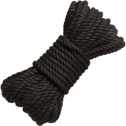 MERCI Bind & Tie 30 Foot Hemp Bondage Rope By Doc Johnson - Black