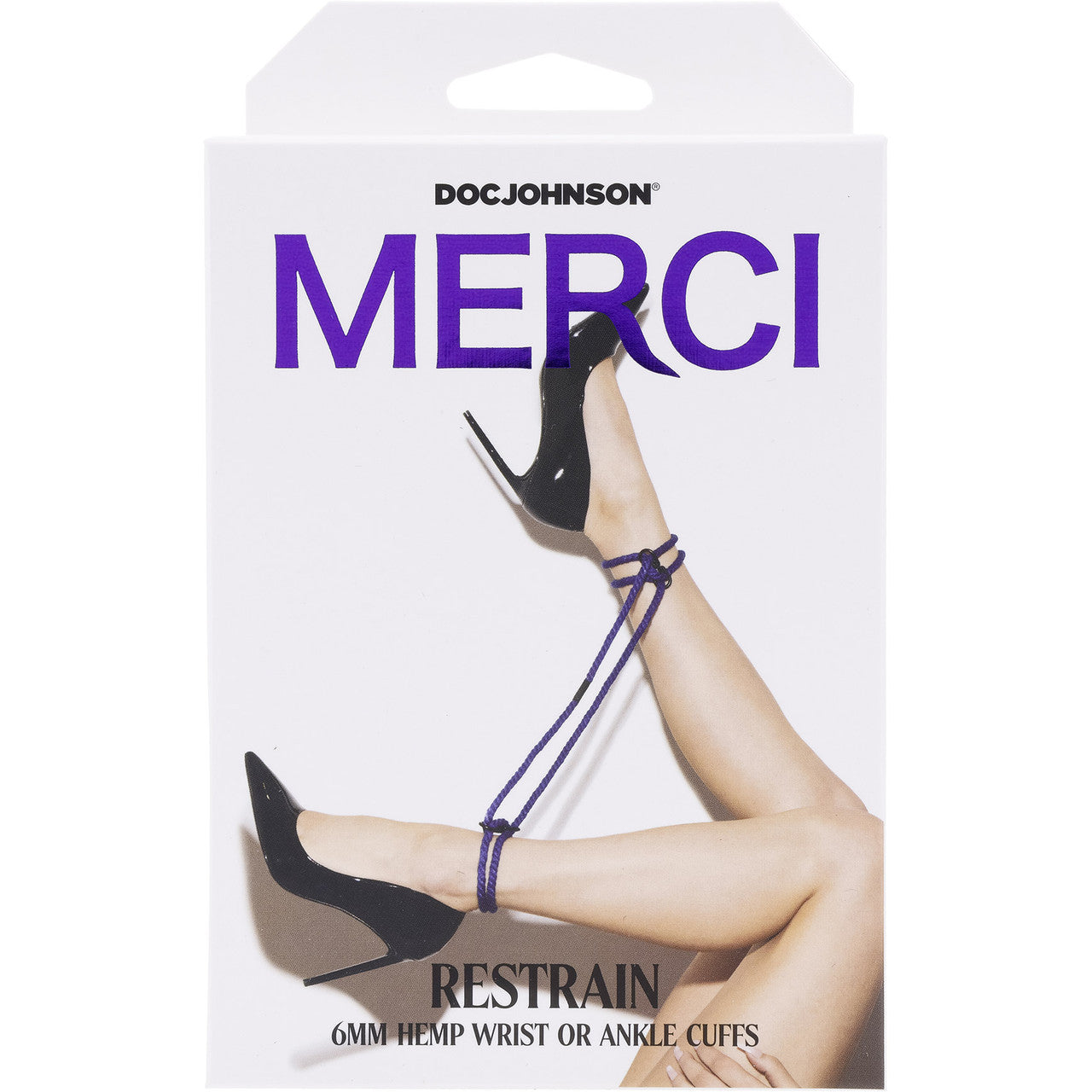 MERCI Restrain Hemp Wrist or Ankle Cuffs By Doc Johnson - Violet