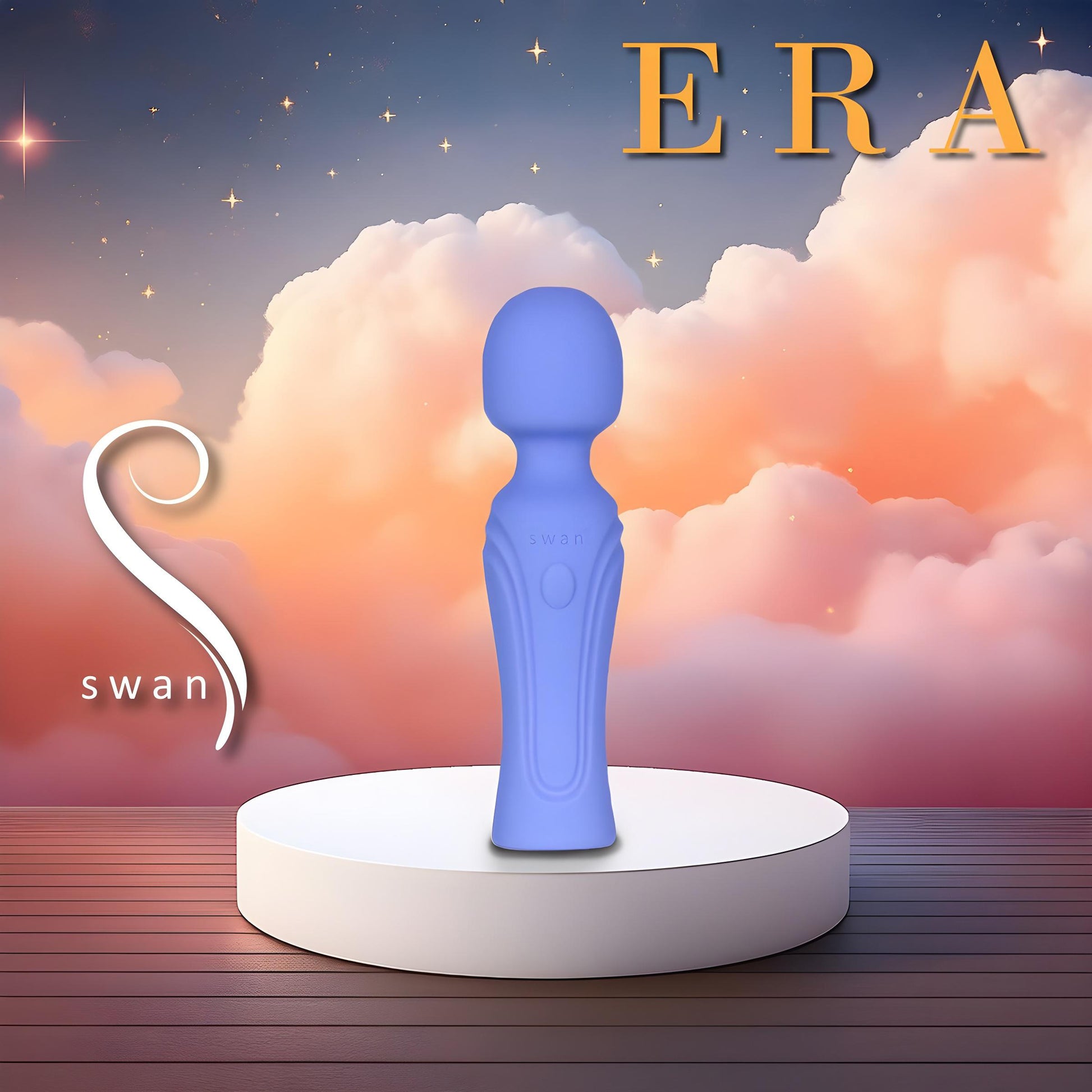 Swan Era Wand Mini Rechargeable Silicone Vibrating Wand