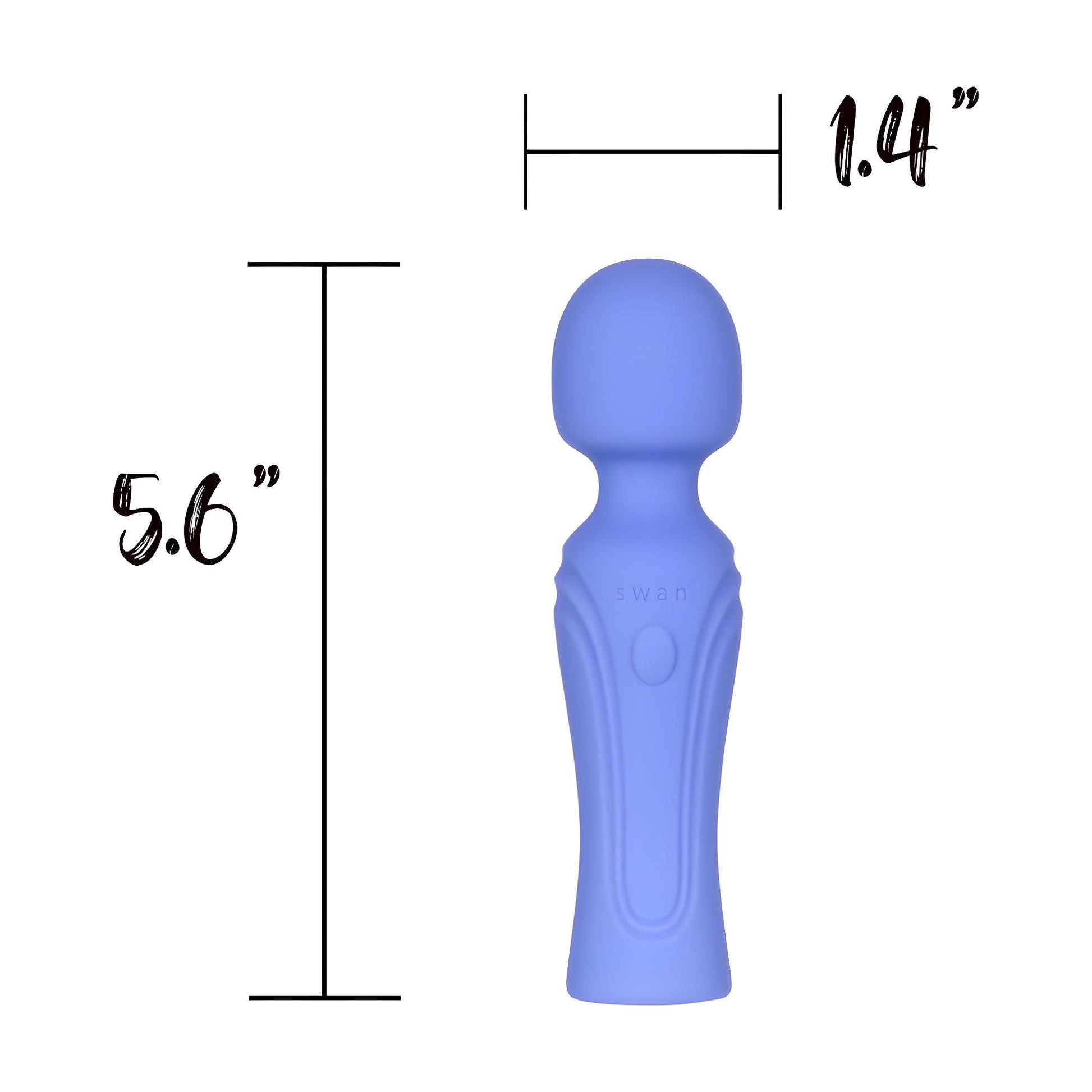 Swan Era Wand Mini Rechargeable Silicone Vibrating Wand Swan Era Wand Mini Rechargeable Silicone Vibrating Wand