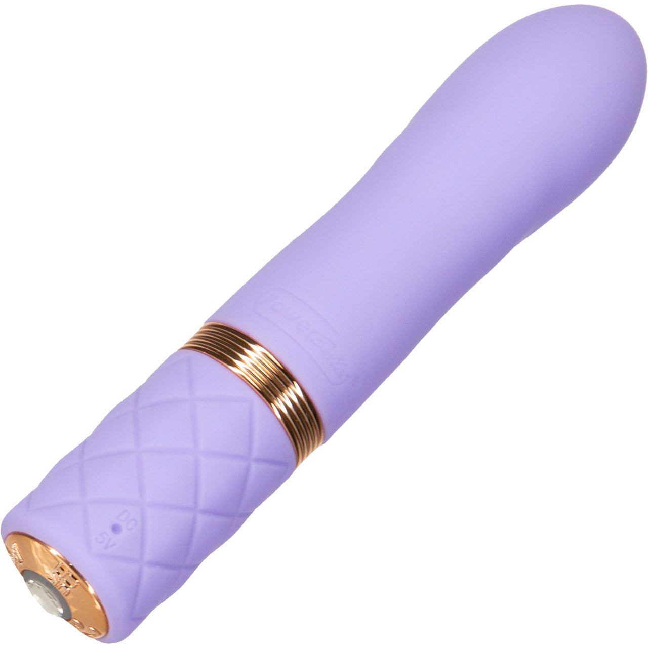 Pillow Talk Flirty Special Edition Silicone Waterproof Rechargeable Mini Vibrator - Purple & Rose Gold