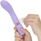 Pillow Talk Sassy Special Edition Silicone Waterproof Rechargeable G-Spot Vibrator - Purple & Rose Gold