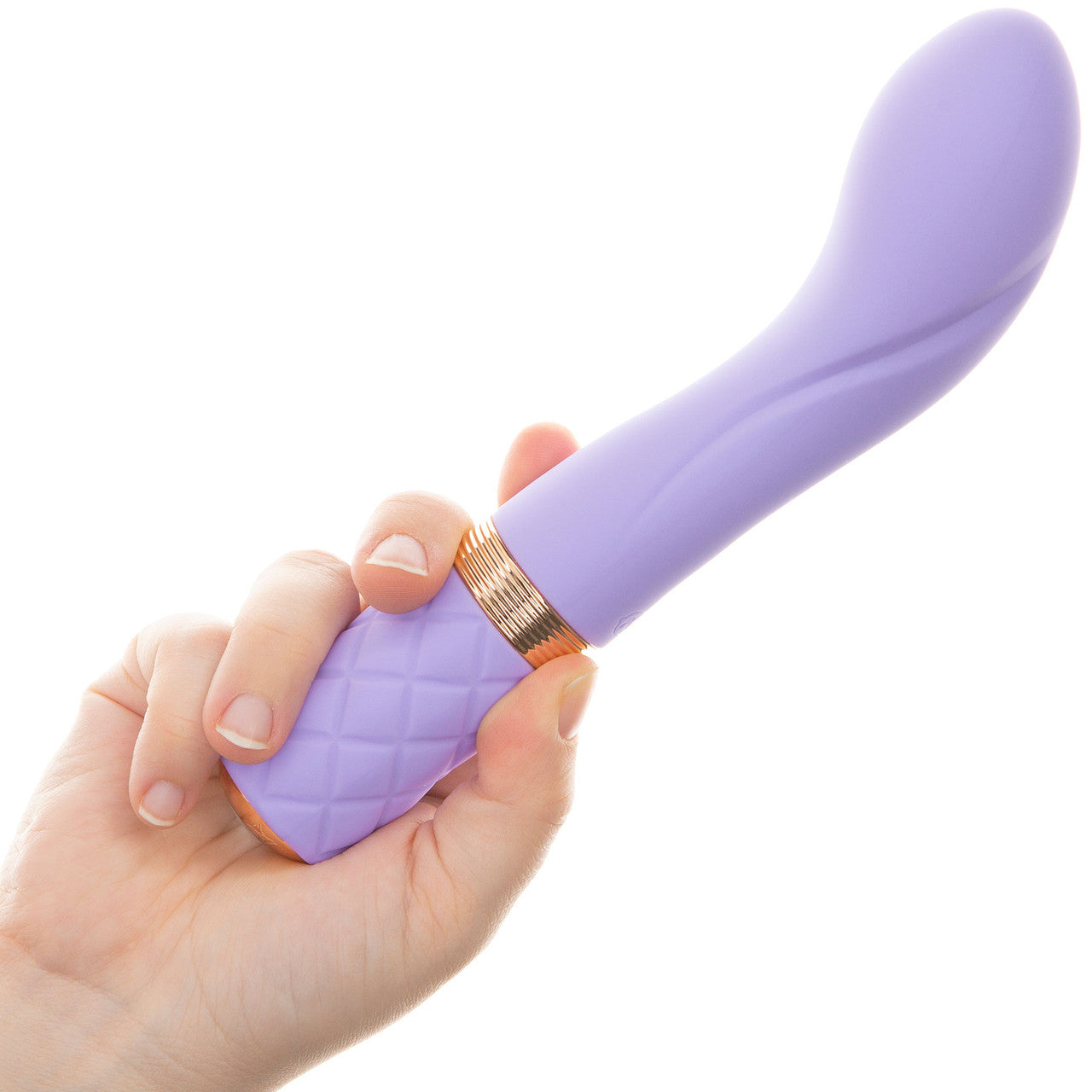 Pillow Talk Sassy Special Edition Silicone Waterproof Rechargeable G-Spot Vibrator - Purple & Rose Gold