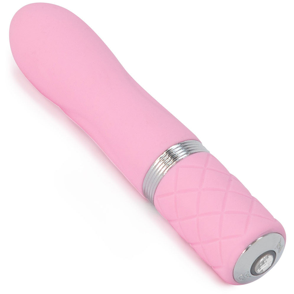 Pillow Talk Flirty Silicone Waterproof Rechargeable Mini Vibrator - Pink