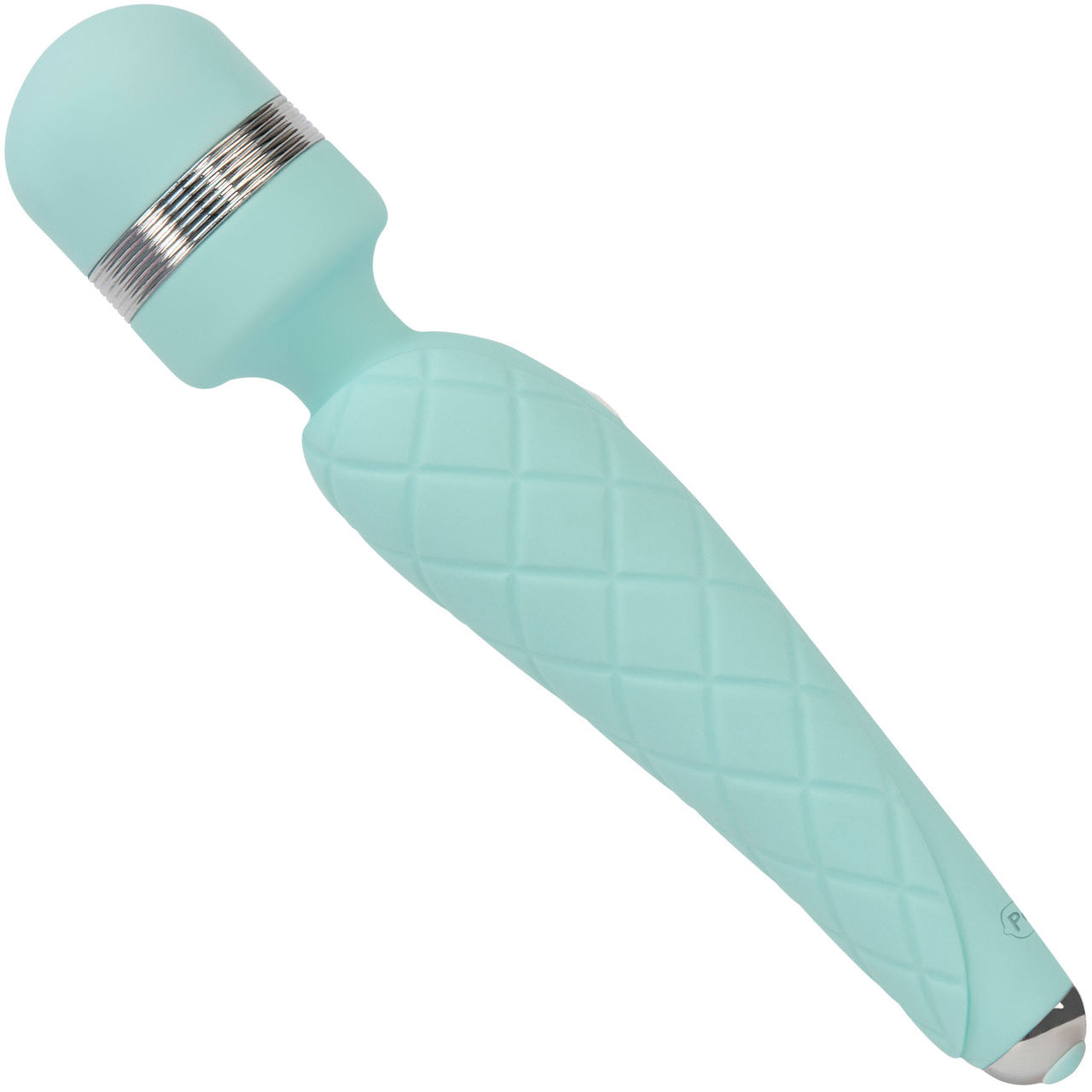 Pillow Talk Cheeky Silicone Waterproof Rechargeable Wand Style Vibrator - Teal