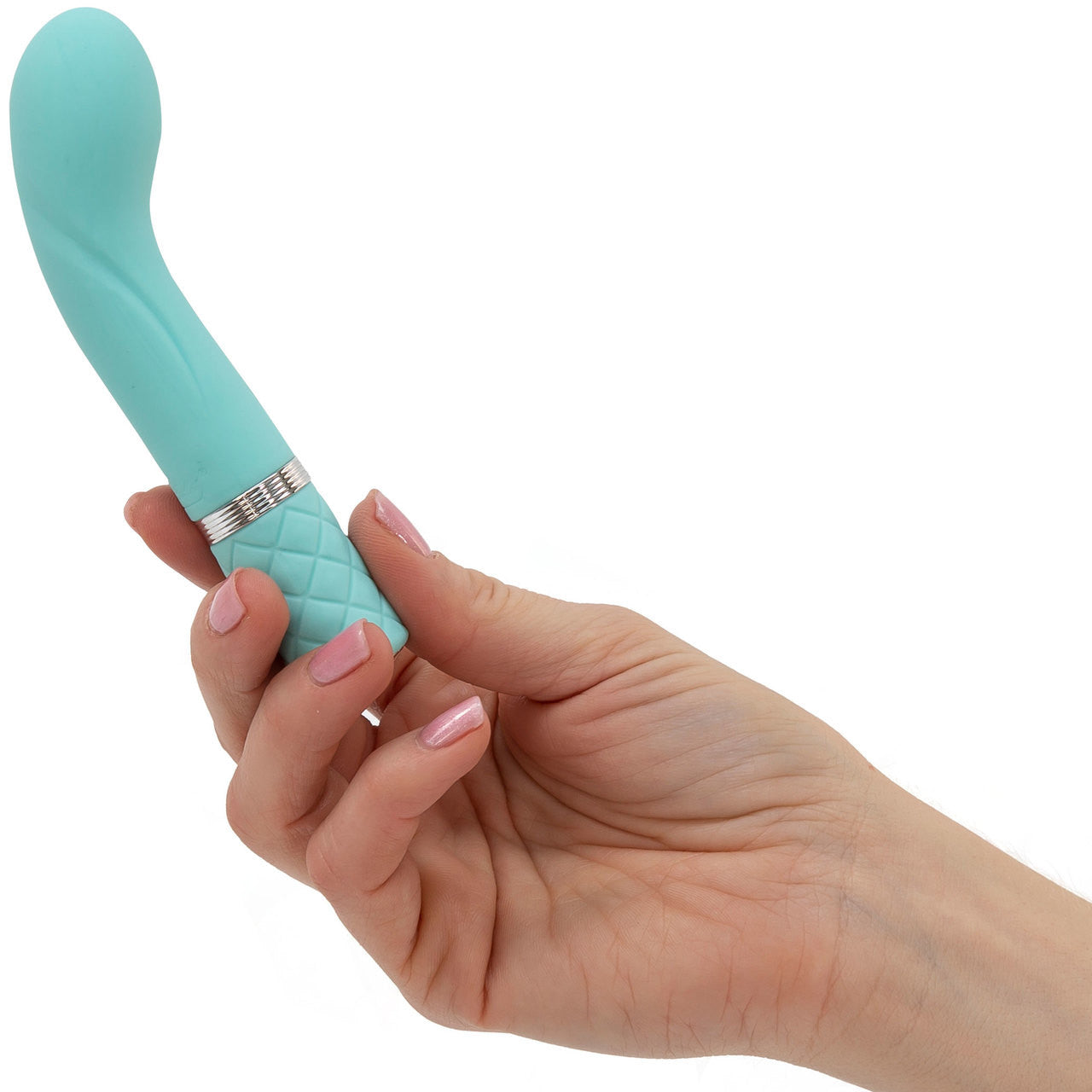 Pillow Talk Racy Silicone Waterproof Rechargeable G-Spot Vibrator - Teal