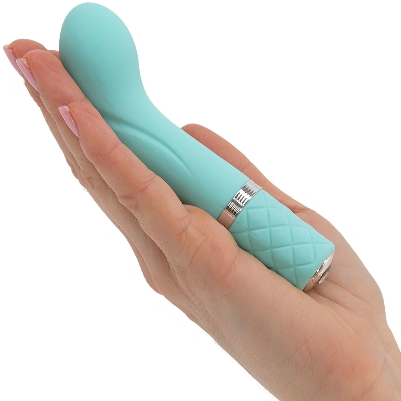 Pillow Talk Racy Silicone Waterproof Rechargeable G-Spot Vibrator - Teal