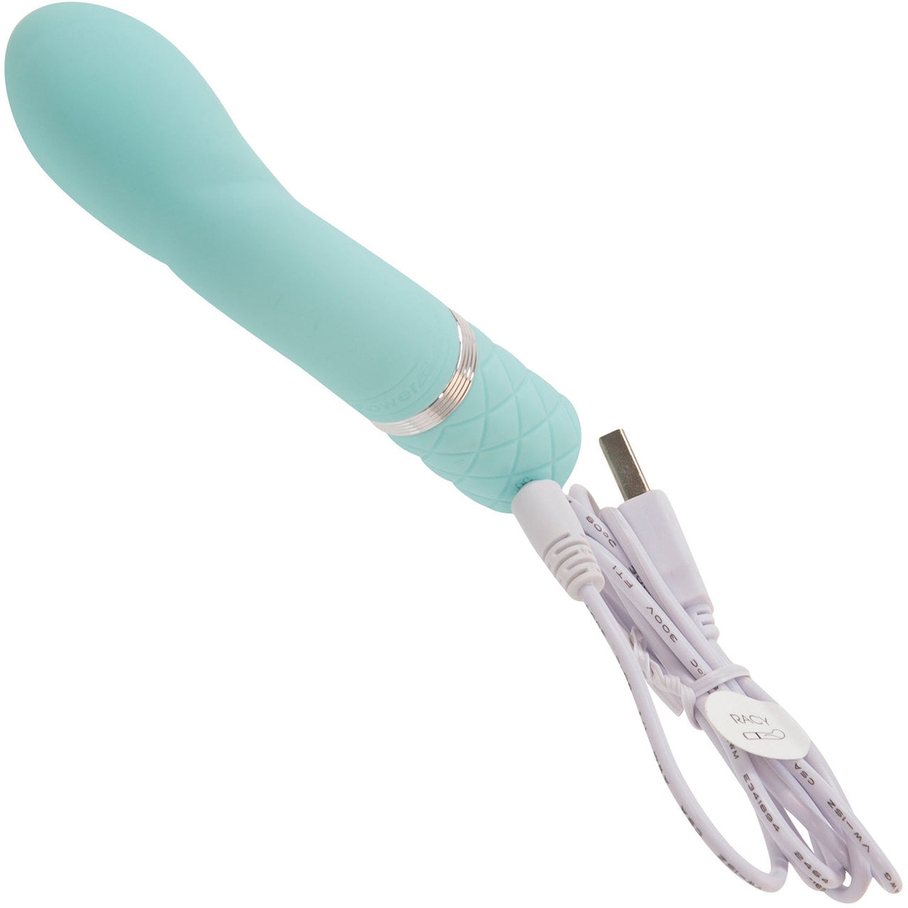 Pillow Talk Racy Silicone Waterproof Rechargeable G-Spot Vibrator - Teal