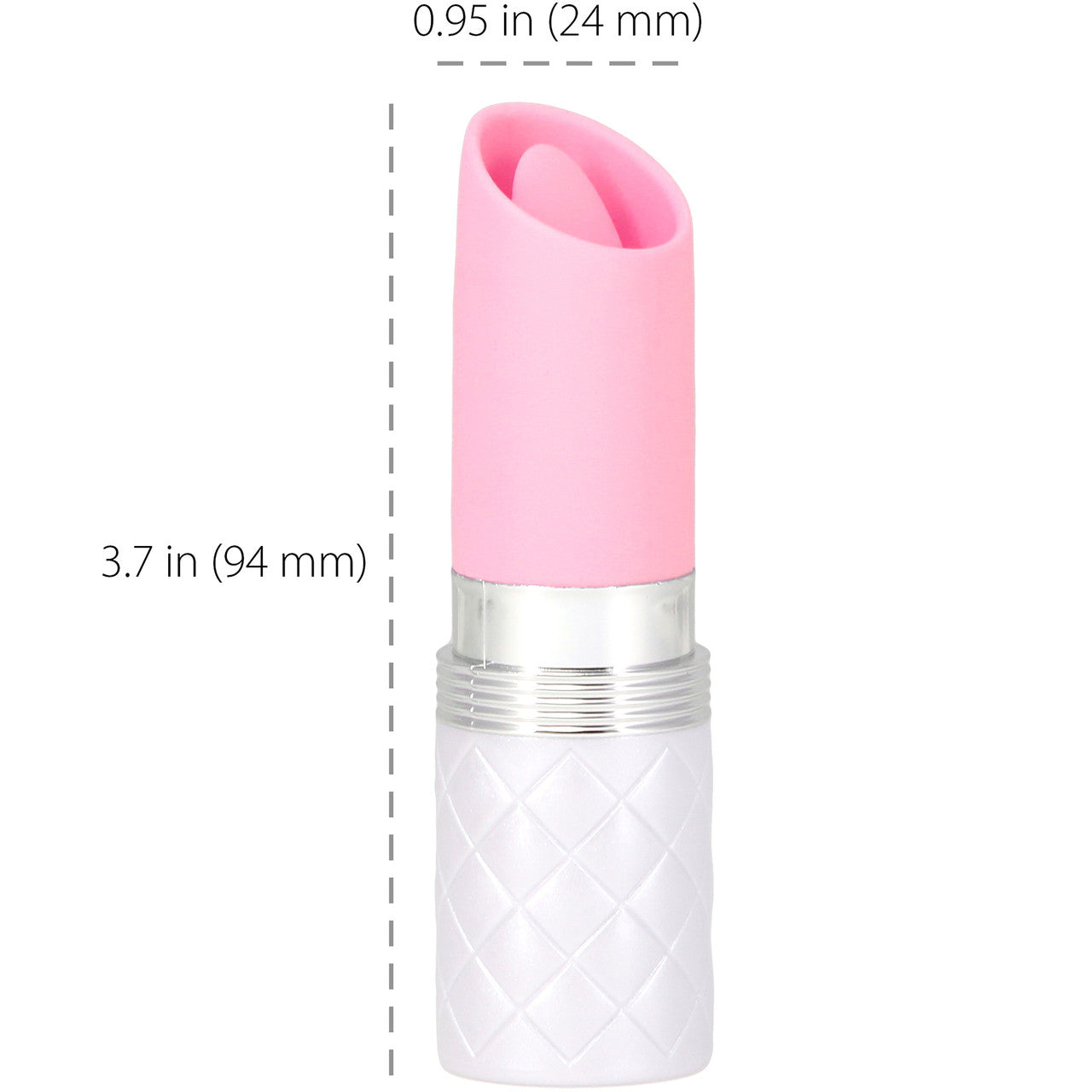 Pillow Talk Lusty Luxurious Rechargeable Silicone Flickering Massager - Pink