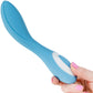 Wonderlust Serenity Rechargeable Silicone G-Spot Vibrator - Blue